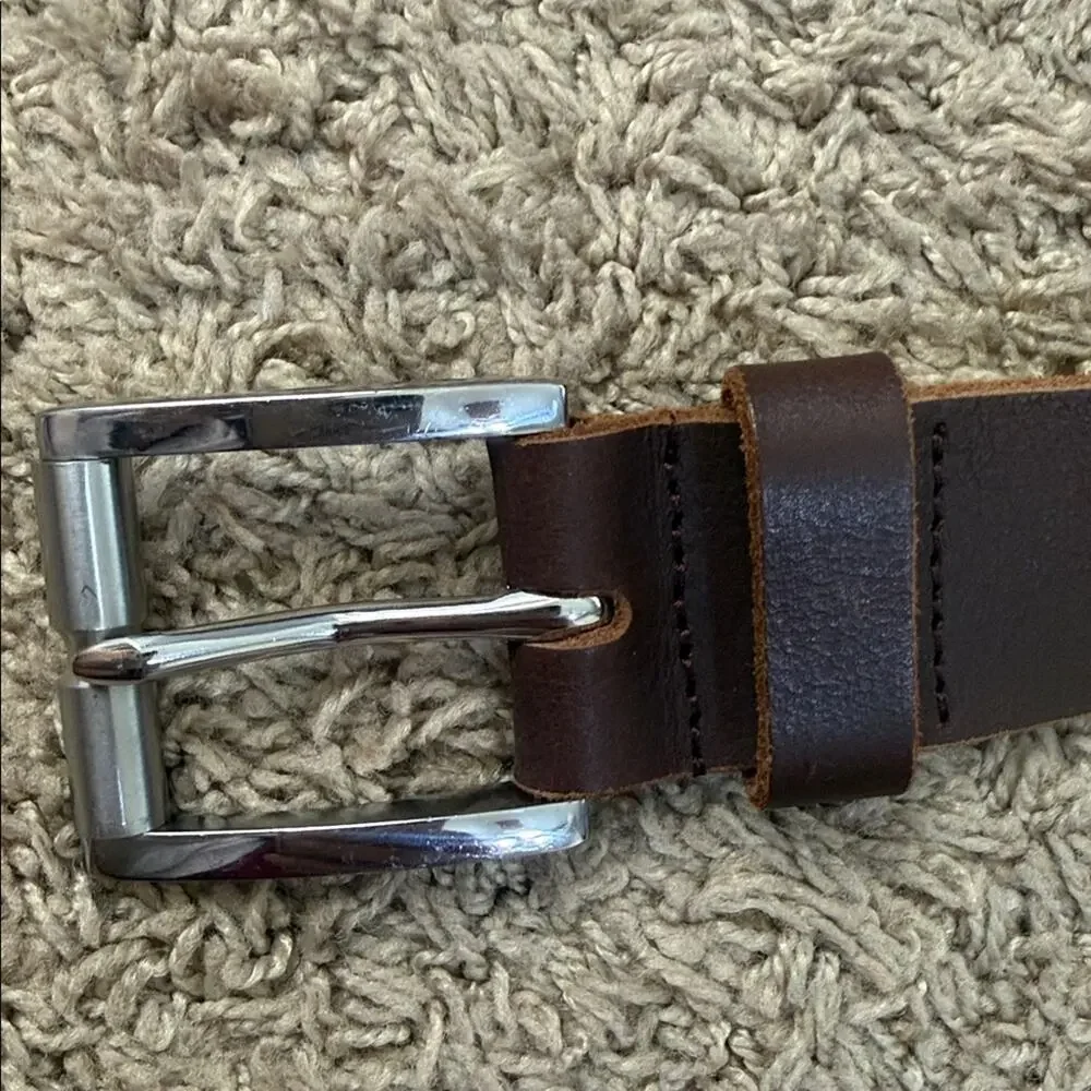 Lejon Tulliani Men's Brown Soft Leather Belt Size 34